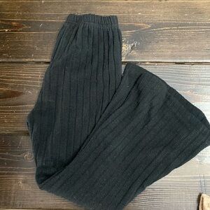 Ribbed flare leg pants